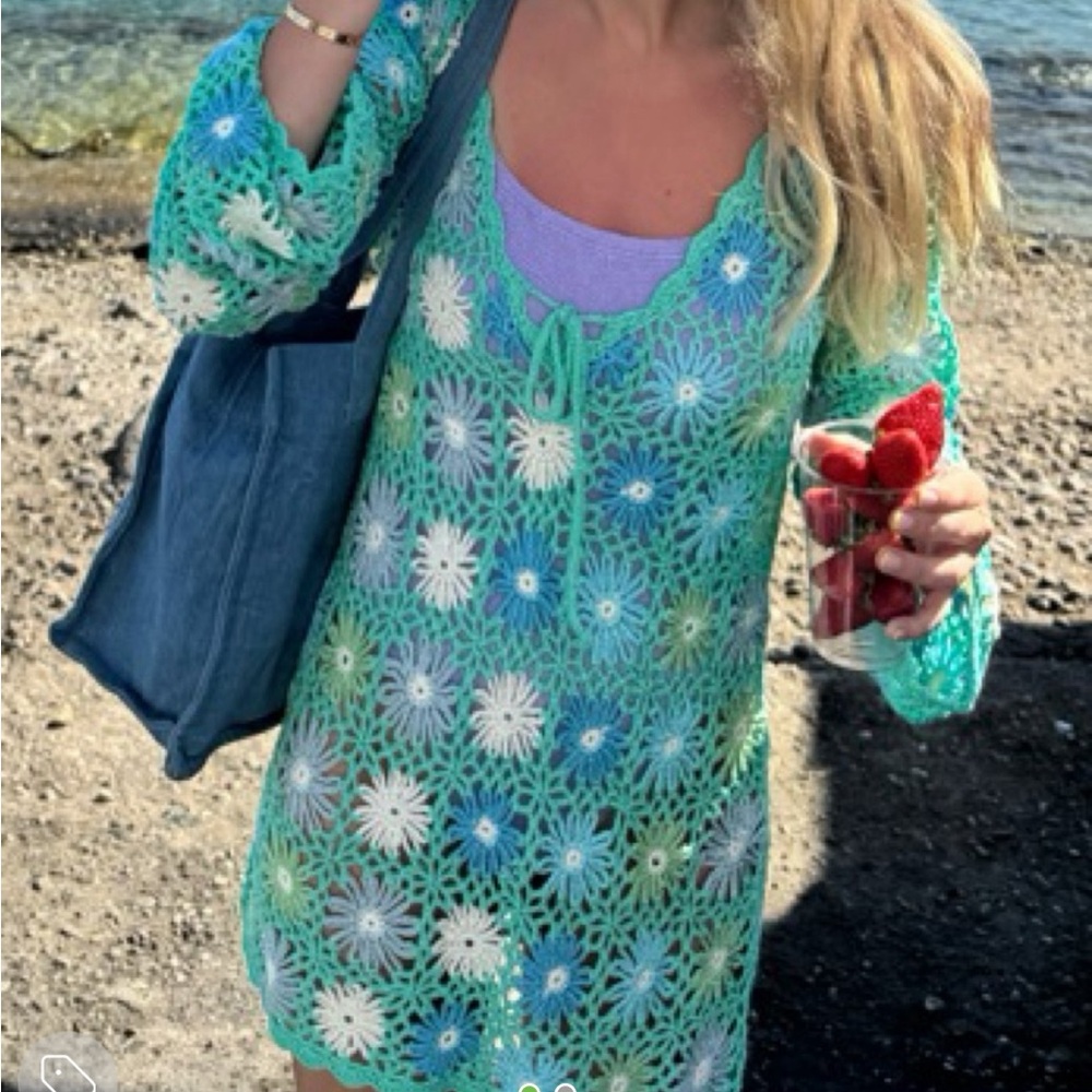 Show Me Your MuMu Floral Crochet Cover-Up